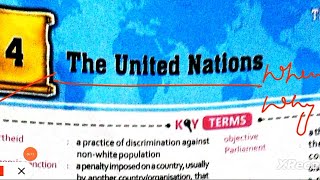 ICSE class 8 civics chapter 4 The United Nations [upl. by Adnerad]