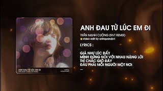 Anh Đau Từ Lúc Em Đi  NVT Remix  Nhạc Hot Titok 2024 [upl. by Laucsap]