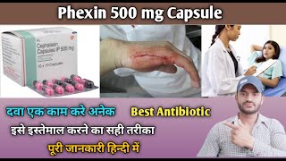 Phexin 500mg capsule use dose benefits and Side effects full review in hindi [upl. by Aicelf75]