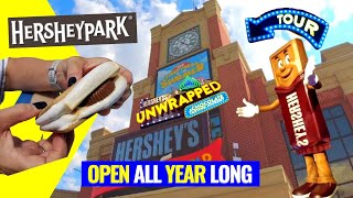 Explore Hersheypark Chocolate World  Chocolate Tour All Year Round  Hershey Pa [upl. by Aihsenod]