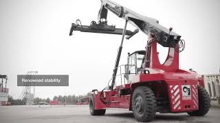 Kalmar DRG100 Empty and Semiladen Container Reachstacker [upl. by Corso]