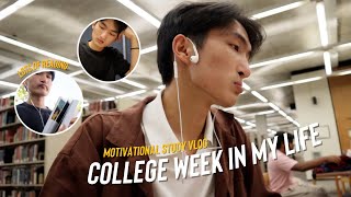 A WEEK IN MY COLLEGE LIFE Study Vlog  Luke Estern [upl. by Ardnosac]