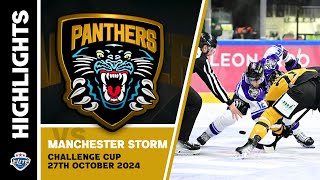 Nottingham Panthers v Manchester Storm  271024  Challenge Cup [upl. by Galvan528]