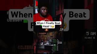 When I Finally Beat FNAF 1🥹 fnaf youtubeshorts fivenightsatfreddys gaming funny [upl. by Nonez]