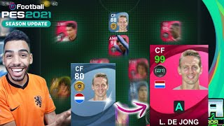 Making L DE JONG better than neymar 😂 eFootball pes 2021 mobile [upl. by Kath15]