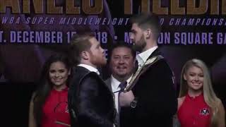 FACE OFF  Canelo Alvarez vs Rocky Fielding [upl. by Nirel249]