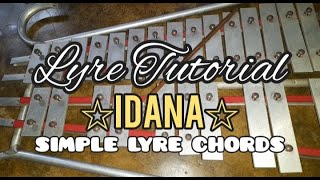 IDANA  Lyre Playing amp Tutorial Practice  Simple Lyre Chords [upl. by Killion989]