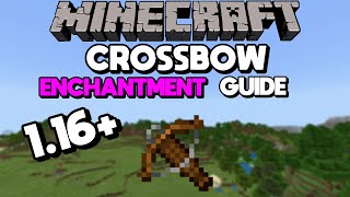 116 Crossbow Enchantment Guide Best Crossbow in Minecraft [upl. by Enyak]