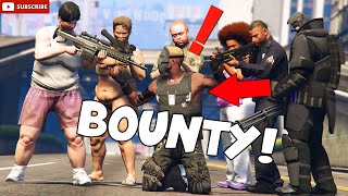 I Tried to SURVIVE 48hrs with a BOUNTY in GTA Online Pt1 [upl. by Frasquito]