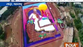 Maharashtras Latur to enter Guinness hall of fame with world’s largest rangoli [upl. by Ly]