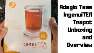 Adagio Teas IngenuiTEA Teapot Unboxing Overview amp How to Use  Loose Leaf Tea Steeper Infuser [upl. by Barb]