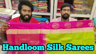 கைத்தறி பட்டு சேலைகள்  Handloom Silk Sarees  Pattu selaigal  Kanchipuram [upl. by Kelbee]