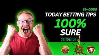 Today Football Prediction  31102024  Soccer Prediction  Betting Strategy betting prediction [upl. by Ahtabbat304]