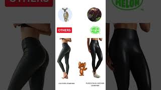 Leather leggings or fleece faux leather leggings Both offer style and warmth but faux leather give [upl. by Aloisius]