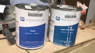 MPI 82 Amerlock 2400  2 part epoxy marine coating goes over stain and lacquered Cabnits [upl. by Ecarg509]