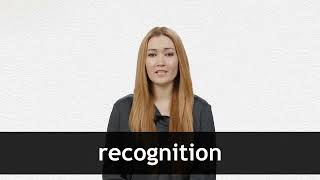 How to pronounce RECOGNITION in American English [upl. by Grazia]