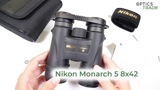 Nikon Monarch 5 8x42 binoculars review  Optics Trade Reviews [upl. by Dranoel489]