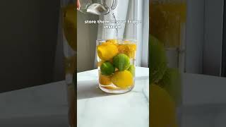 How to store your lemons and limes so they last for months zerowaste food earthmonth healthy [upl. by Nareik204]