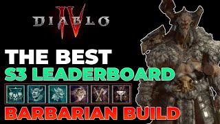 The BEST Gauntlet LEADERBOARD Barbarian Build Season 3  Diablo 4 [upl. by Jud]