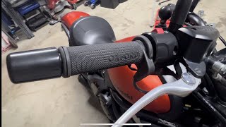 Replacing heated hand grips Kawasaki Vulcan S [upl. by Staci]