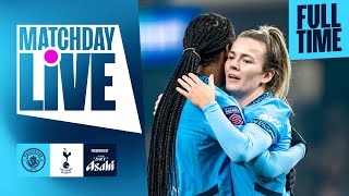 MATCHDAY LIVE BUNNY SHAW SCORES ANOTHER HATTRICK AGAINST SPURS Man City 40 Tottenham  WSL [upl. by Sedda]