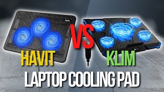 🖥️ Havit Cooling Pad VS KLIM Cyclone Laptop Cooling Pad  Best Cooling Pads for Laptop [upl. by Ilegna291]