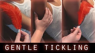 ASMR  Arm amp Armpit Gentle Tickling and Tracing WhisperingampFeather [upl. by Oknuj61]