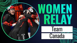 CANADA CAN  Winner  3000m Women Relay  Montreal 1  ShortTrackSkating [upl. by Janette]