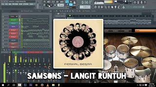 Samsons  Langit Runtuh Karaoke FL Studio [upl. by Wei]