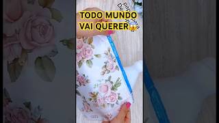 IDEIA GENIAL COM EMBALAGEM DE AMACIANTE 😱👇🏻 shortsviral manualidades artesanato [upl. by Adnim]