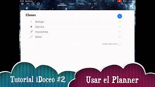 Tutorial iDoceo 02 Usar el planner [upl. by Atsirc]