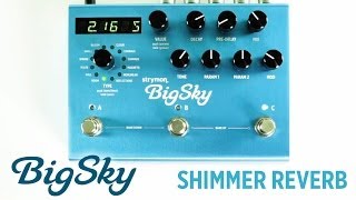 Strymon BigSky  Shimmer Reverb machine audio demo [upl. by Tana]