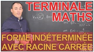 Forme indéterminée avec racine carrée  Maths TS  Les Bons Profs [upl. by Ecad653]