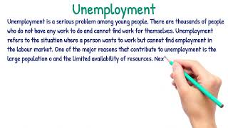 quot Unemployment quot Essay in English  learning speaking English language [upl. by Notnirb578]