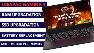 IDEAPAD GAMING 3 15IHU6 LAPTOP UPGRADATION [upl. by Niro289]