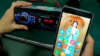 523 bluetooth car MP3 player usage vedio [upl. by Ahsinroc]