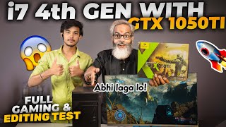 i7 4th Gen with GTX 1050ti GPU ⚡ Gaming and Editing Test [upl. by Yliram]