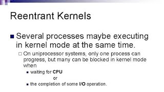 Reentrant Kernel In Operating System [upl. by Hennahane252]