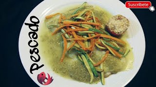 Pescado en salsa verde Receta Fácil [upl. by Sirred442]