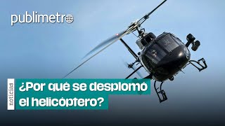 ¿Qué provocó el accidente del helicóptero que cayó en un predio en Coyoacán [upl. by Aicener891]