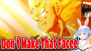 Pekora Sad Reactions To Vegeta Self Destruct Attack Cutscene In Dragon Ball Z Kakarot【ENG SUB】 [upl. by Sauers]