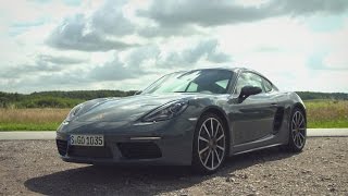 Porsche 718 Cayman Graphite Blue Metallic Design and Drive [upl. by Avrom]