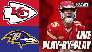 Chiefs vs Ravens AFC Championship LIVE PlayByPlay REACTION  KCSN Watch Along [upl. by Gagliano]