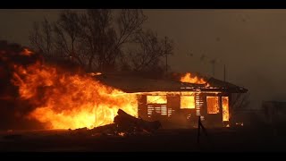 02272024 Canadian TX  5th largest fire in TX history claims multiple homes [upl. by Fredia41]