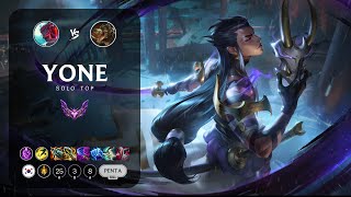 Yone Top vs Renekton  KR Master Patch 145 [upl. by Porche796]