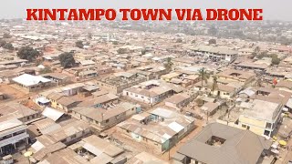 Ghana Kintampo Township via Drone ghanaKintampoaccratheseekerghanakumasiprojectstourghana [upl. by Aelaza]