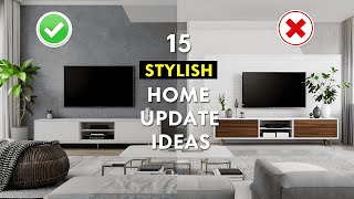 15 Stylish Home Update Ideas to Transform Your Space [upl. by Einahpats]