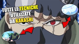 TUTTE LE TECNICHE UTILIZZATE DA KAKASHI HATAKE [upl. by Naghem93]