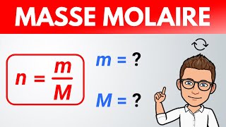 QUANTITÉ DE MATIÈRE masse et masse molaire  Chimie  Manipuler une formule [upl. by Eimme]