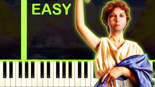 COLUMBIA PICTURES INTRO THEME  EASY Piano Tutorial [upl. by Had]